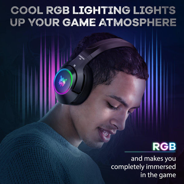 Onikuma K9 RGB Noise Canceling Gaming Headset With Microphone - Black