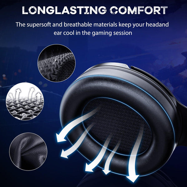 Onikuma K9 RGB Noise Canceling Gaming Headset With Microphone - Black