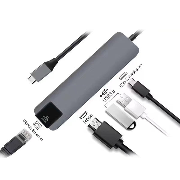 Docking Station Portable USB-C Hub 5-in-1 Adapter Multi-Port Converter