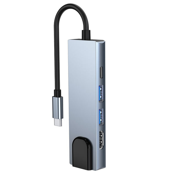 Docking Station Portable USB-C Hub 5-in-1 Adapter Multi-Port Converter